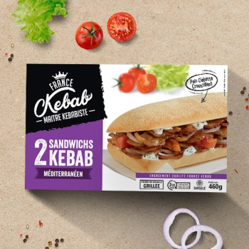 2 Sandwichs Kebab Volaille...