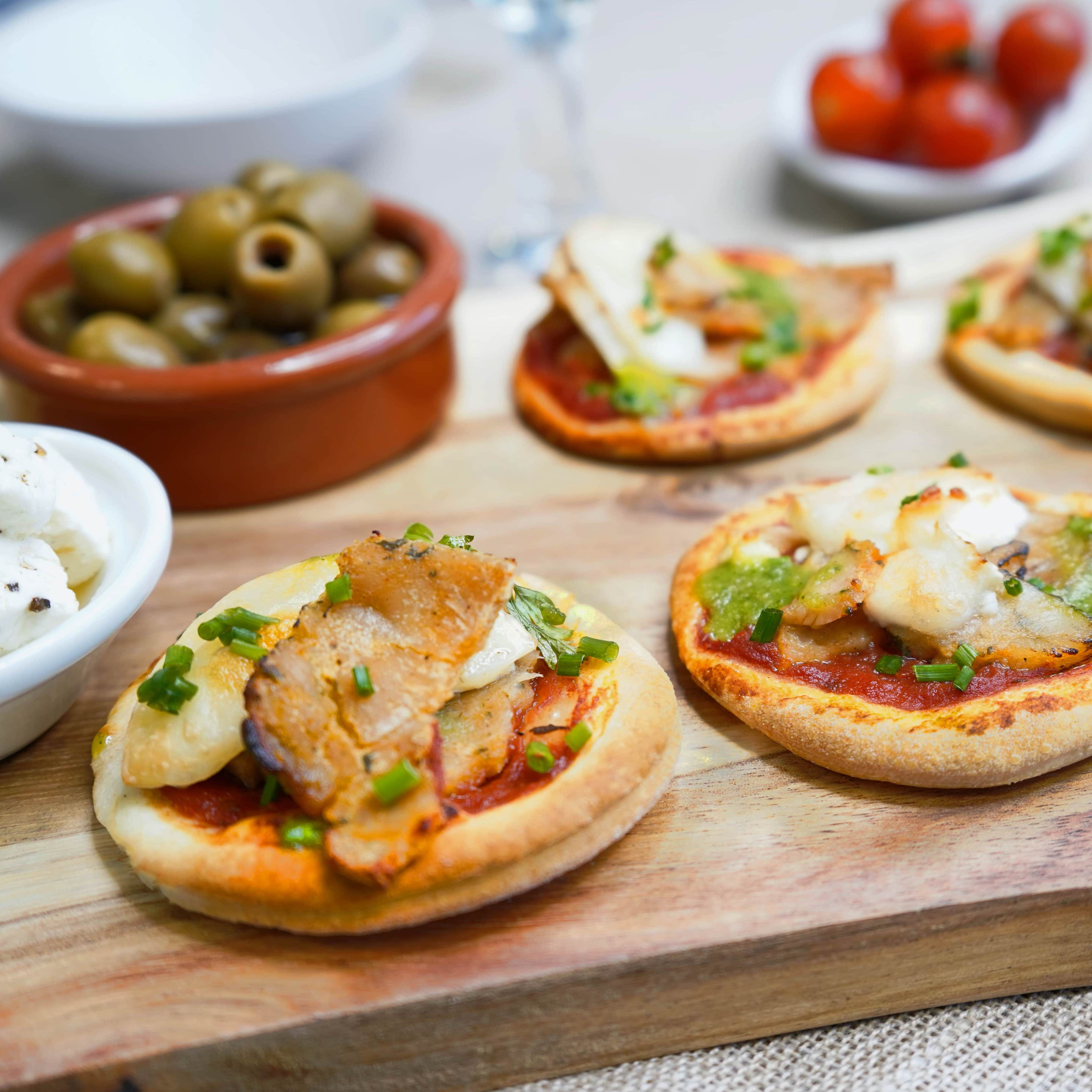 Mini pizza kebab