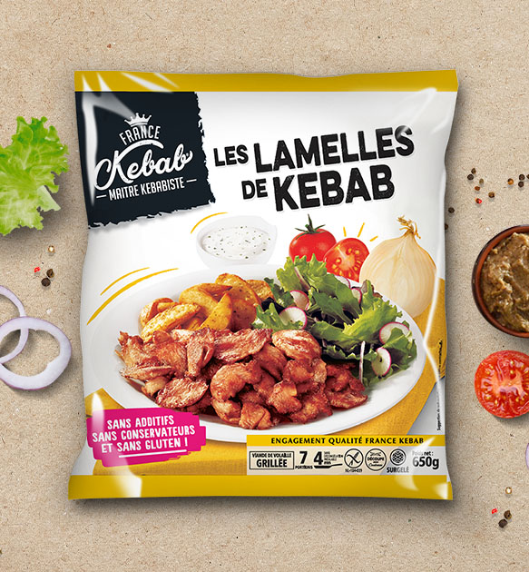 Les Lamelles de Kebab family sans additifs